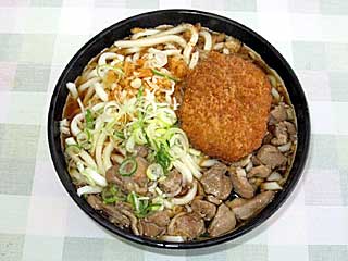 とりうどん+コロッケ(馬そば深大寺)
