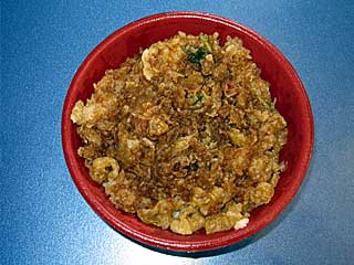 小海老と貝柱のかき揚げ天丼(てんや)