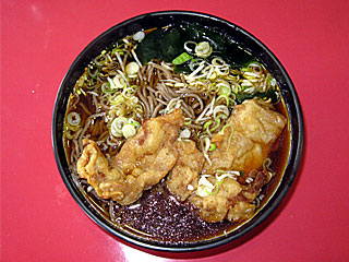 肉天そば(馬そば深大寺)