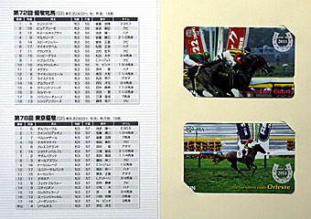 クラシックロードオッズカード2011(エリンコート&オルフェーヴル)