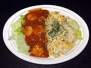 エビチリチャーハン(馬耳東風軒)