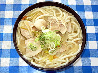 豚汁うどん(馬そば深大寺)