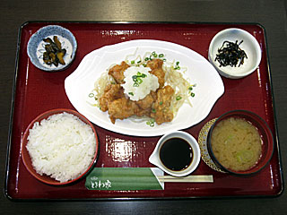 鶏唐揚みぞれ和えセット(ときわ家)