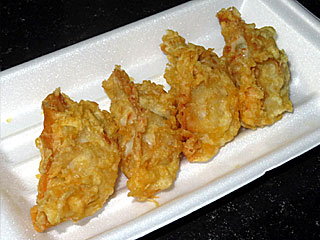 薄皮餃子の天ぷら(てんや)