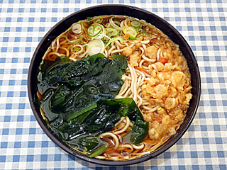 わかめそば大盛り(馬そば深大寺)