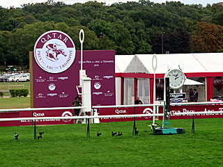 ゴール板@パリロンシャン競馬場