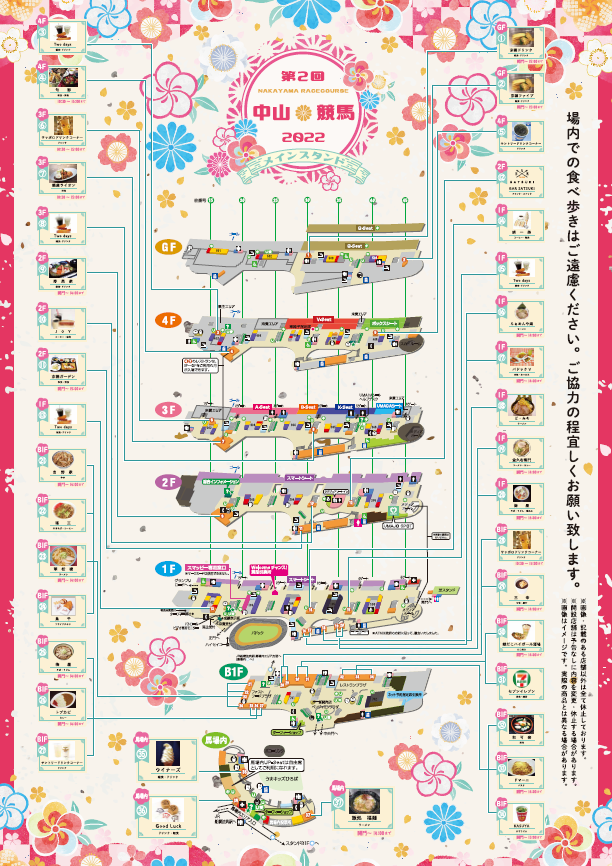 中山競馬場飲食店営業案内