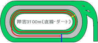 東京競馬場障害ダート3100m